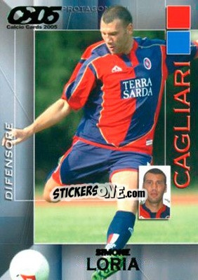 Sticker Simone Loria - Calcio Cards 2004-2005 - Panini