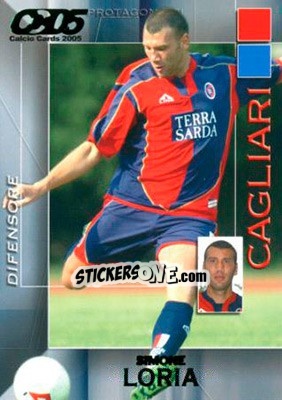 Sticker Simone Loria - Calcio Cards 2004-2005 n. 30 - Panini