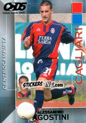 Sticker Alessandro Agostini - Calcio Cards 2004-2005 n. 31 - Panini