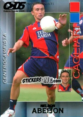 Sticker Nelson Abeijon - Calcio Cards 2004-2005 - Panini