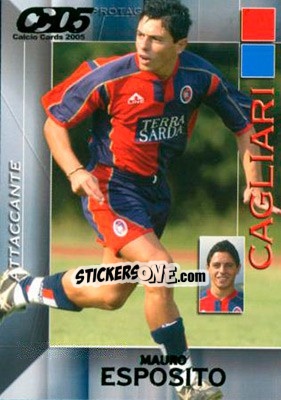 Sticker Mauro Esposito - Calcio Cards 2004-2005 n. 34 - Panini