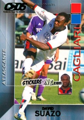 Sticker David Suazo - Calcio Cards 2004-2005 n. 36 - Panini