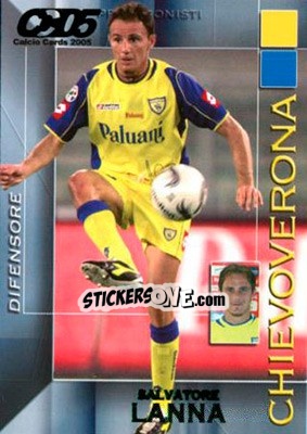 Sticker Salvatore Lanna - Calcio Cards 2004-2005 - Panini