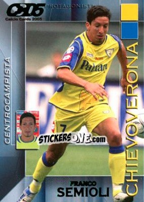 Sticker Franco Semioli - Calcio Cards 2004-2005 n. 40 - Panini