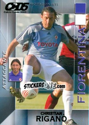 Sticker Christian Rigano - Calcio Cards 2004-2005 n. 53 - Panini