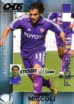 Sticker Fabrizio Miccoli - Calcio Cards 2004-2005 n. 54 - Panini