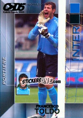 Sticker Francesco Toldo - Calcio Cards 2004-2005 n. 55 - Panini