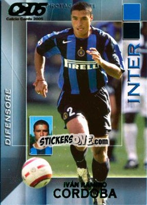 Sticker Ivan Ramiro Cordoba - Calcio Cards 2004-2005 n. 57 - Panini