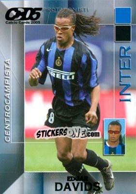 Sticker Edgar Davids - Calcio Cards 2004-2005 n. 60 - Panini