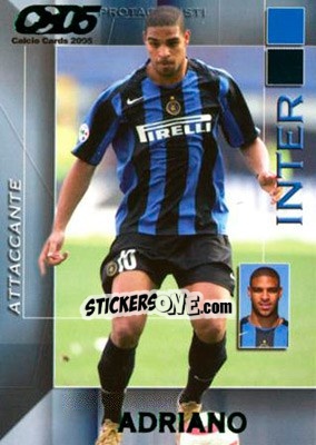 Sticker Adriano - Calcio Cards 2004-2005 n. 63 - Panini