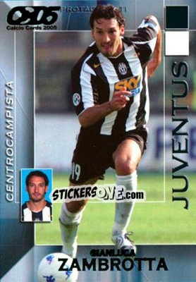 Sticker Gianluca Zambrotta - Calcio Cards 2004-2005 n. 67 - Panini