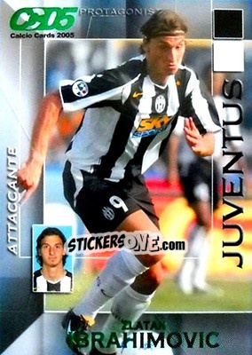 Sticker Zlatan Ibrahimovic - Calcio Cards 2004-2005 n. 71 - Panini