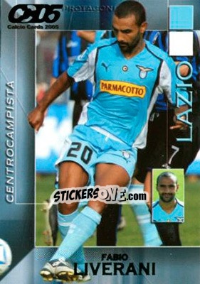 Sticker Fabio Liverani - Calcio Cards 2004-2005 - Panini