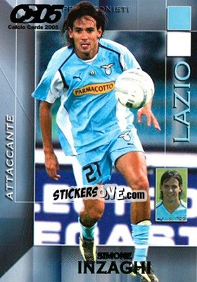 Figurina Simone Inzaghi - Calcio Cards 2004-2005 - Panini