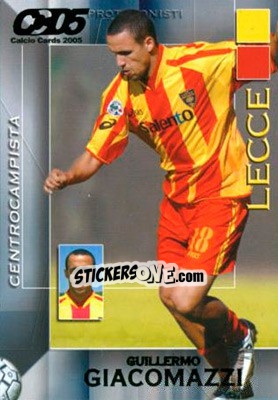 Sticker Guillermo Giacomazzi - Calcio Cards 2004-2005 n. 85 - Panini