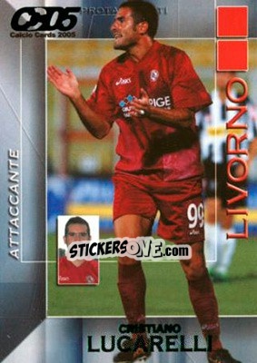 Sticker Cristiano Lucarelli - Calcio Cards 2004-2005 n. 98 - Panini