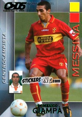Sticker Domenico Giampa - Calcio Cards 2004-2005 n. 103 - Panini