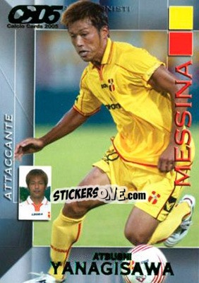 Sticker Atsushi Yanagisawa - Calcio Cards 2004-2005 n. 108 - Panini
