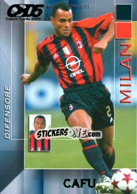 Sticker Cafu - Calcio Cards 2004-2005 n. 110 - Panini