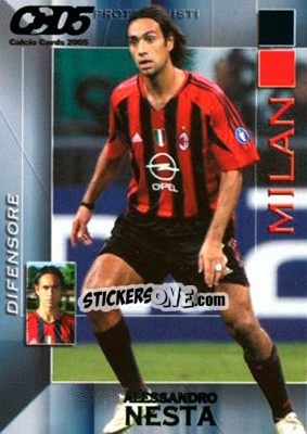 Sticker Alessandro Nesta - Calcio Cards 2004-2005 n. 111 - Panini