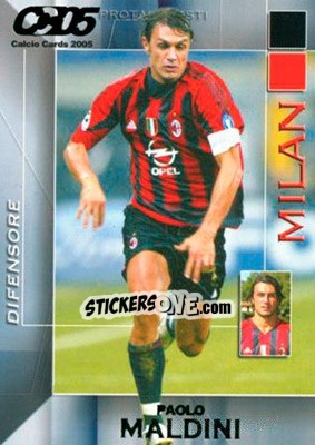 Sticker Paolo Maldini - Calcio Cards 2004-2005 n. 112 - Panini