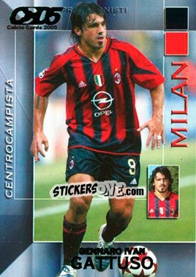 Sticker Gennaro Ivan Gattuso - Calcio Cards 2004-2005 n. 113 - Panini