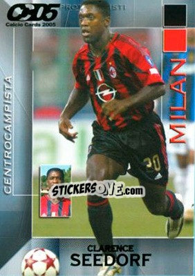 Sticker Clarence Seedorf - Calcio Cards 2004-2005 n. 115 - Panini