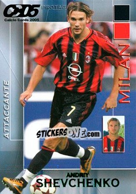 Sticker Andriy Shevchenko - Calcio Cards 2004-2005 n. 117 - Panini