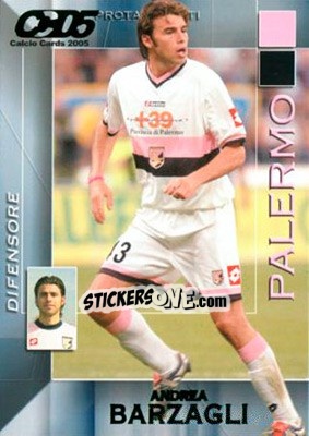 Sticker Andrea Barzagli - Calcio Cards 2004-2005 - Panini
