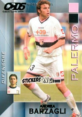 Figurina Andrea Barzagli - Calcio Cards 2004-2005 - Panini