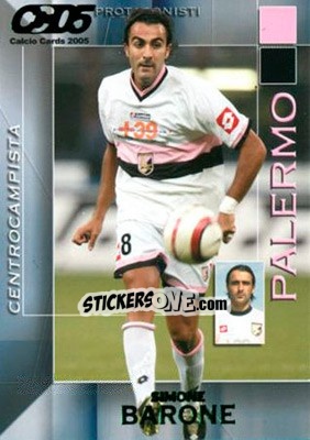 Sticker Simone Barone - Calcio Cards 2004-2005 n. 123 - Panini