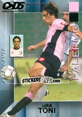 Sticker Luca Toni - Calcio Cards 2004-2005 n. 126 - Panini