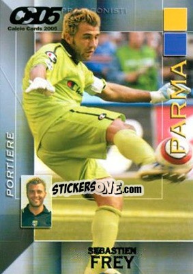 Sticker Sebastien Frey - Calcio Cards 2004-2005 n. 127 - Panini