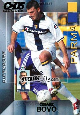 Sticker Cesare Bovo - Calcio Cards 2004-2005 n. 129 - Panini