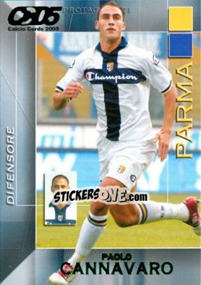 Sticker Paolo Cannavaro - Calcio Cards 2004-2005 n. 130 - Panini