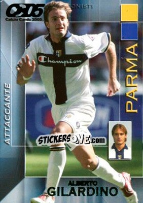 Sticker Alberto Gilardino - Calcio Cards 2004-2005 n. 135 - Panini