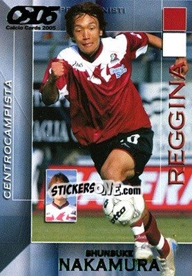Sticker Shunsuke Nakamura - Calcio Cards 2004-2005 n. 141 - Panini