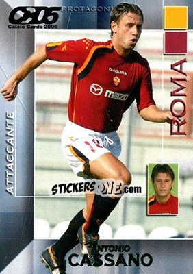 Sticker Antonio Cassano - Calcio Cards 2004-2005 n. 151 - Panini