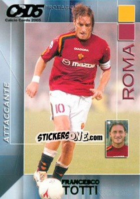 Sticker Francesco Totti - Calcio Cards 2004-2005 n. 152 - Panini