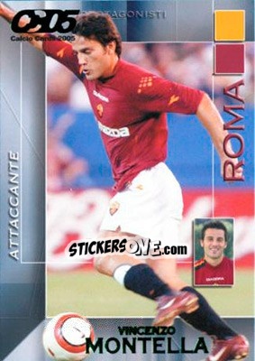 Sticker Vincenzo Montella - Calcio Cards 2004-2005 n. 153 - Panini