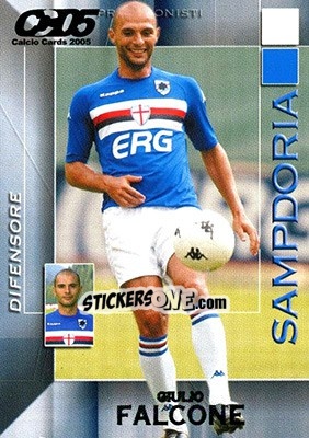 Figurina Giulio Falcone - Calcio Cards 2004-2005 - Panini