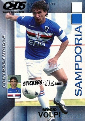 Sticker Sergio Volpi - Calcio Cards 2004-2005 n. 159 - Panini