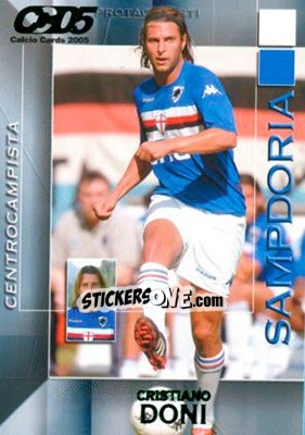 Sticker Cristiano Doni - Calcio Cards 2004-2005 n. 160 - Panini