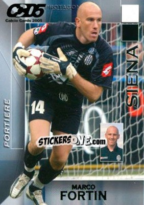 Sticker Marco Fortin - Calcio Cards 2004-2005 n. 163 - Panini