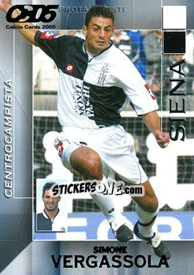 Sticker Simone Vergassola - Calcio Cards 2004-2005 - Panini