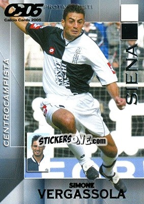 Sticker Simone Vergassola - Calcio Cards 2004-2005 n. 168 - Panini