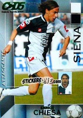 Figurina Enrico Chiesa - Calcio Cards 2004-2005 - Panini