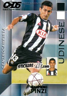 Sticker Giampiero Pinzi - Calcio Cards 2004-2005 n. 176 - Panini