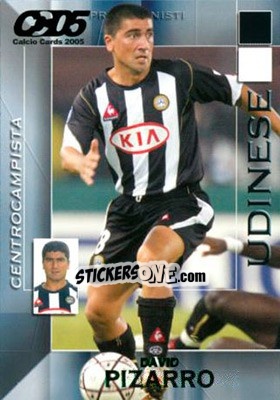 Sticker David Pizarro - Calcio Cards 2004-2005 n. 177 - Panini