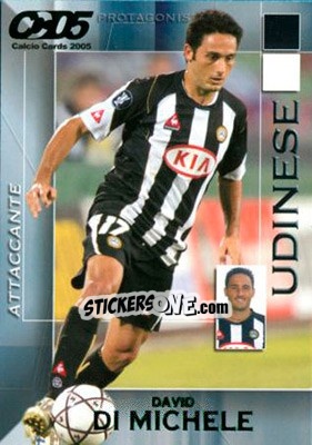 Sticker David Di Michele - Calcio Cards 2004-2005 n. 179 - Panini